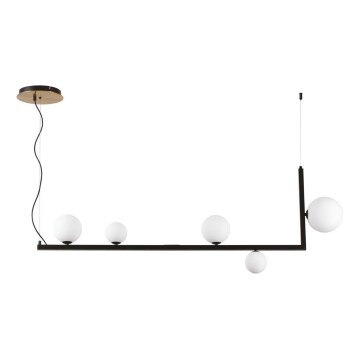Ideal Lux - LED Lustra ar auklu BIRDS 5xG9/3W/230V melna/zelta