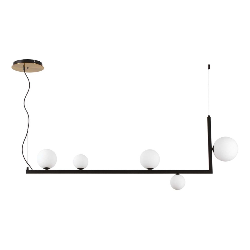 Ideal Lux - LED Lustra ar auklu BIRDS 5xG9/3W/230V melna/zelta