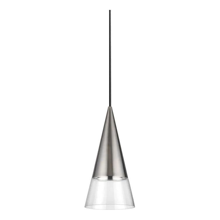 Ideal Lux - LED Lustra ar auklu CONO 1xGU10/7W/230V d. 15 cm CRI 90 matēts hroms