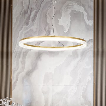Ideal Lux - LED Lustra ar auklu CROWN LED/30W/230V 3000K d. 60 cm CRI 90 misiņš