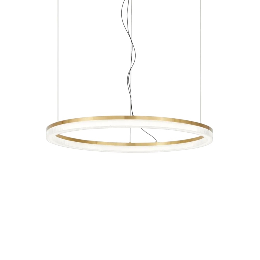 Ideal Lux - LED Lustra ar auklu CROWN LED/30W/230V 3000K d. 60 cm CRI 90 misiņš
