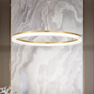 Ideal Lux - LED Lustra ar auklu CROWN LED/42W/230V 3000K d. 80 cm CRI 90 misiņš