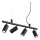 Ideal Lux - LED Lustra ar auklu DYNAMITE 4xGU10/7W/230V CRI 90 melna