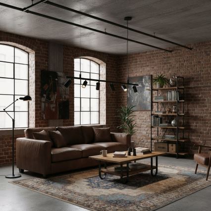 Ideal Lux - LED Lustra ar auklu DYNAMITE 6xGU10/7W/230V CRI 90 melna