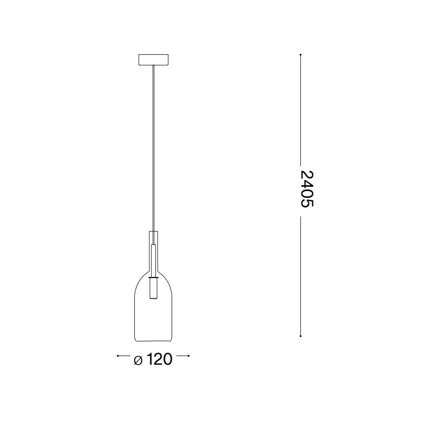 Ideal Lux - LED Lustra ar auklu EMPIRE 1xG9/3W/230V
