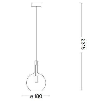 Ideal Lux - LED Lustra ar auklu EMPIRE 1xG9/3W/230V