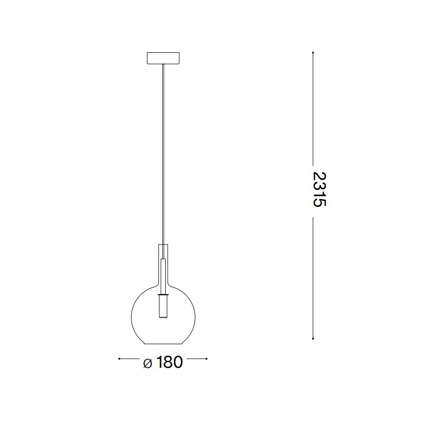 Ideal Lux - LED Lustra ar auklu EMPIRE 1xG9/3W/230V