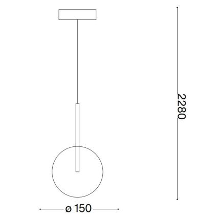 Ideal Lux - LED Lustra ar auklu EQUINOXE 1xG4/2W/230V d. 15 cm spīdīgi hromēts/caurspīdīga