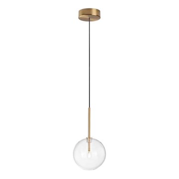 Ideal Lux - LED Lustra ar auklu EQUINOXE 1xG4/2W/230V d. 15 cm misiņš/caurspīdīga