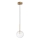 Ideal Lux - LED Lustra ar auklu EQUINOXE 1xG4/2W/230V d. 15 cm misiņš/caurspīdīga