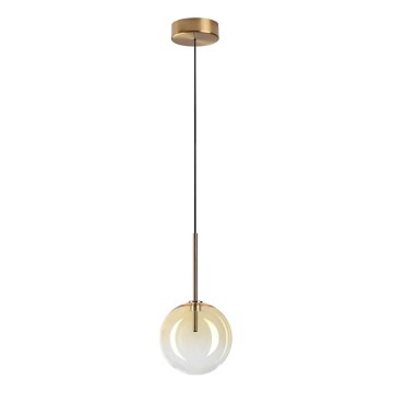 Ideal Lux - LED Lustra ar auklu EQUINOXE 1xG4/2W/230V d. 15 cm misiņš/dūmakains