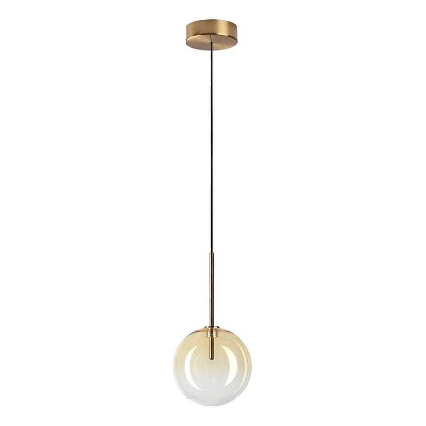 Ideal Lux - LED Lustra ar auklu EQUINOXE 1xG4/2W/230V d. 15 cm misiņš/dūmakains