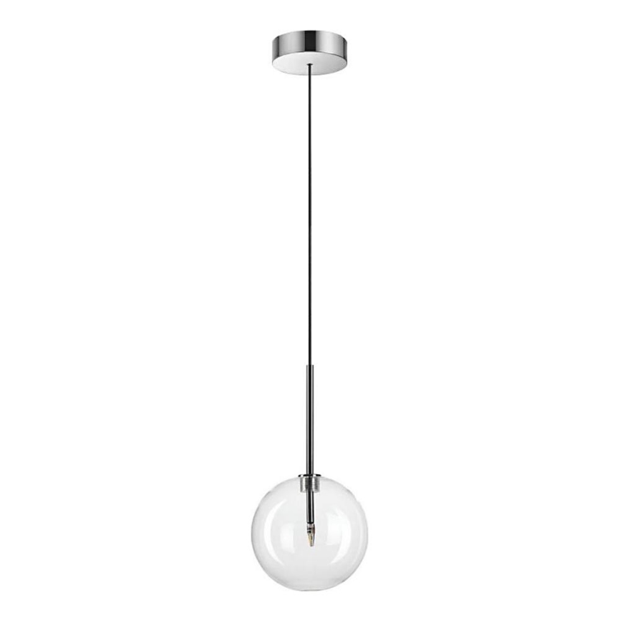 Ideal Lux - LED Lustra ar auklu EQUINOXE 1xG4/2W/230V d. 15 cm spīdīgi hromēts/caurspīdīga