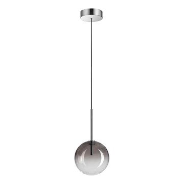 Ideal Lux - LED Lustra ar auklu EQUINOXE 1xG4/2W/230V d. 15 cm spīdīgi hromēts/dūmakains