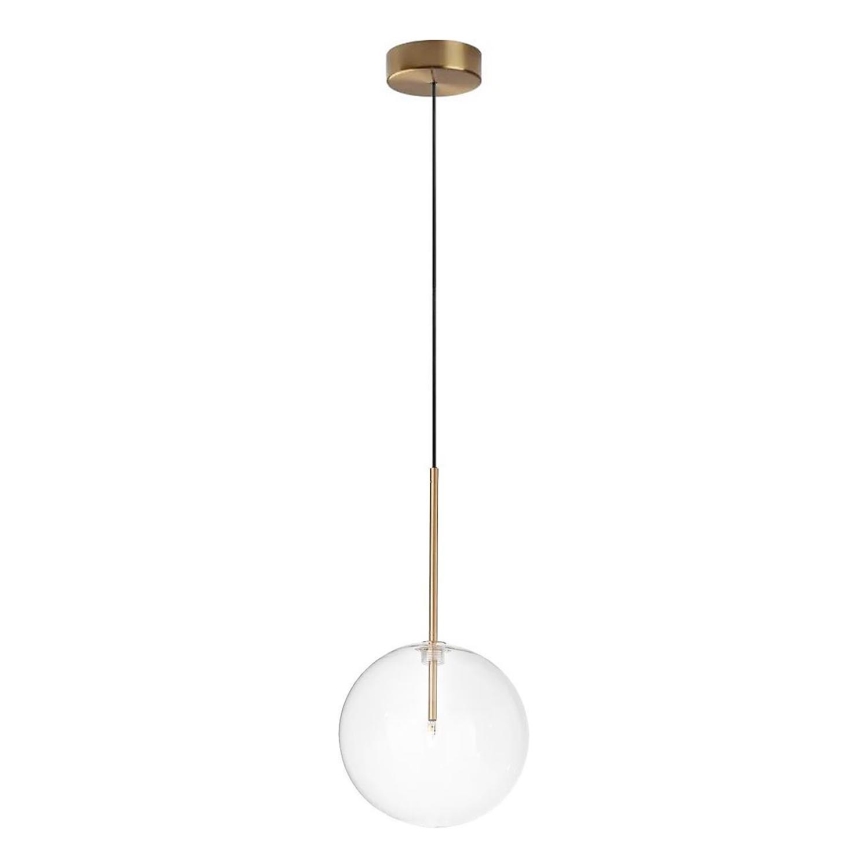 Ideal Lux - LED Lustra ar auklu EQUINOXE 1xG4/2W/230V d. 20 cm misiņš/caurspīdīga