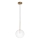 Ideal Lux - LED Lustra ar auklu EQUINOXE 1xG4/2W/230V d. 20 cm misiņš/caurspīdīga