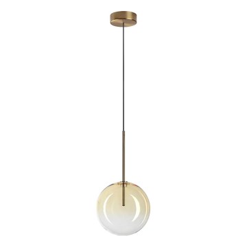 Ideal Lux - LED Lustra ar auklu EQUINOXE 1xG4/2W/230V d. 20 cm misiņš/dūmakains