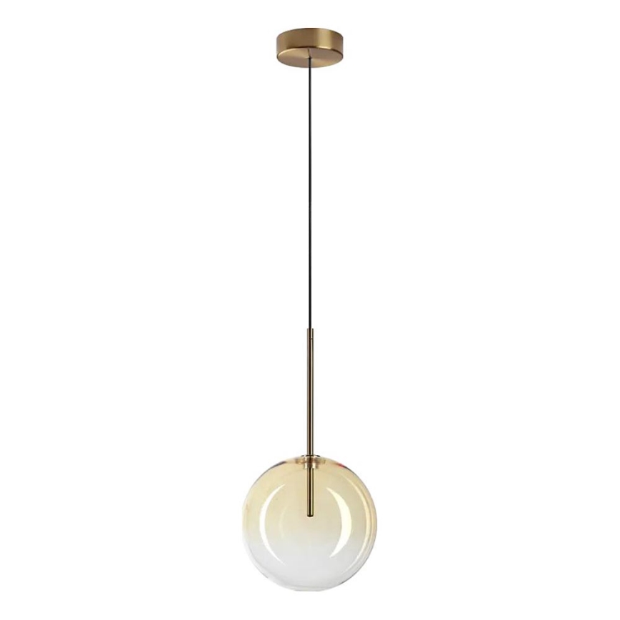 Ideal Lux - LED Lustra ar auklu EQUINOXE 1xG4/2W/230V d. 20 cm misiņš/dūmakains
