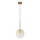 Ideal Lux - LED Lustra ar auklu EQUINOXE 1xG4/2W/230V d. 20 cm misiņš/dūmakains