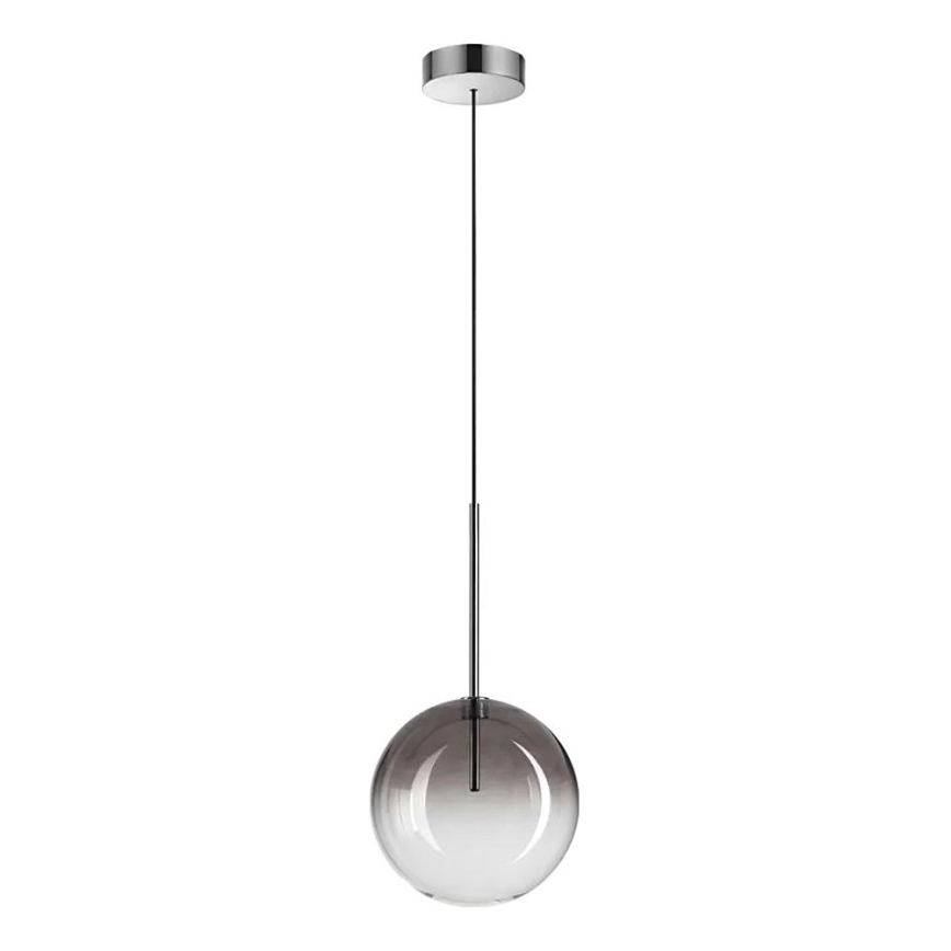 Ideal Lux - LED Lustra ar auklu EQUINOXE 1xG4/2W/230V d. 20 cm spīdīgi hromēts/dūmakains
