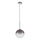 Ideal Lux - LED Lustra ar auklu EQUINOXE 1xG4/2W/230V d. 20 cm spīdīgi hromēts/dūmakains