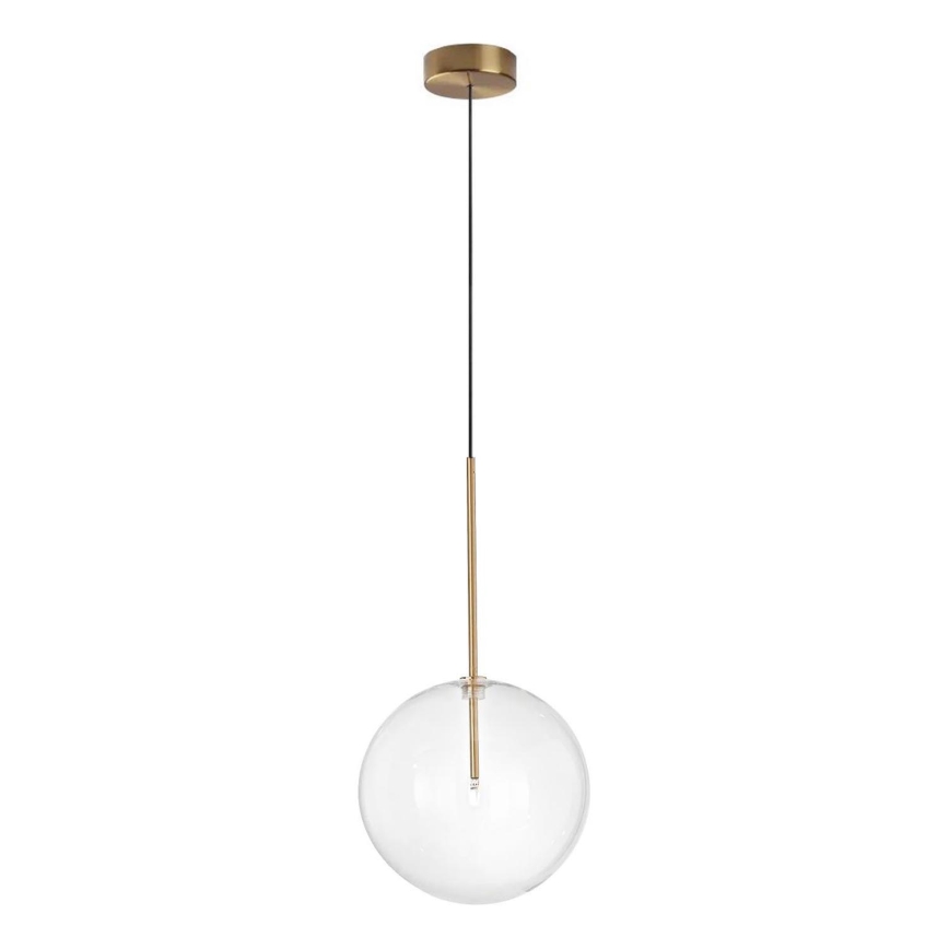 Ideal Lux - LED Lustra ar auklu EQUINOXE 1xG4/2W/230V d. 25 cm misiņš/caurspīdīga