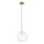 Ideal Lux - LED Lustra ar auklu EQUINOXE 1xG4/2W/230V d. 25 cm misiņš/caurspīdīga