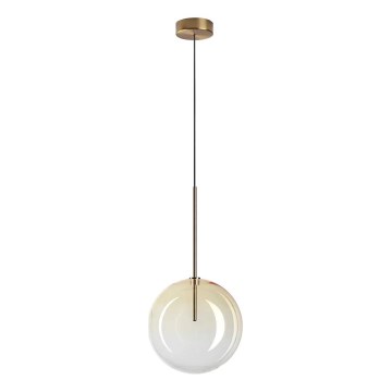 Ideal Lux - LED Lustra ar auklu EQUINOXE 1xG4/2W/230V d. 25 cm misiņš/dūmakains