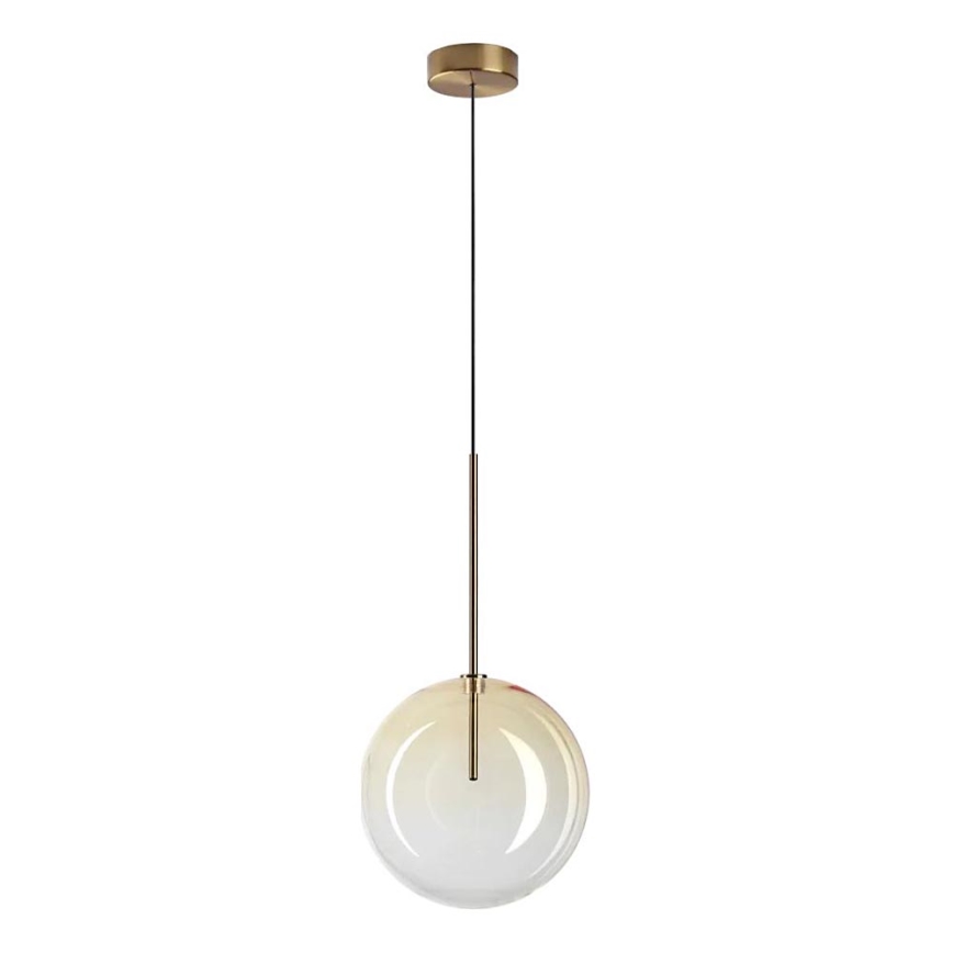 Ideal Lux - LED Lustra ar auklu EQUINOXE 1xG4/2W/230V d. 25 cm misiņš/dūmakains