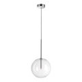 Ideal Lux - LED Lustra ar auklu EQUINOXE 1xG4/2W/230V d. 25 cm spīdīgi hromēts/caurspīdīga