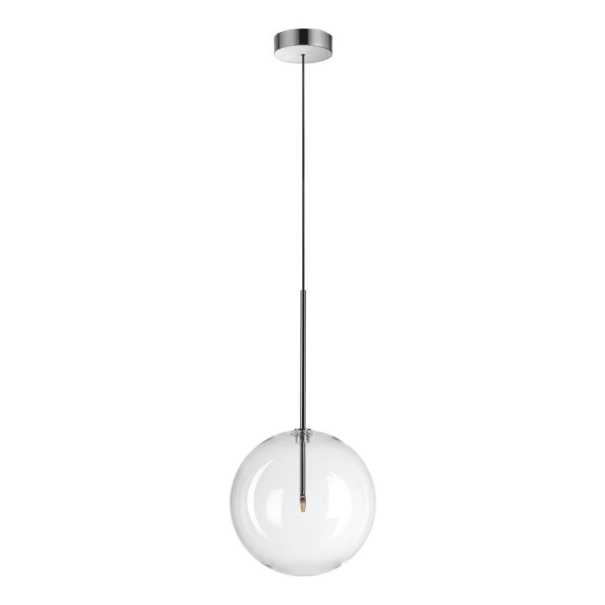 Ideal Lux - LED Lustra ar auklu EQUINOXE 1xG4/2W/230V d. 25 cm spīdīgi hromēts/caurspīdīga