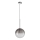 Ideal Lux - LED Lustra ar auklu EQUINOXE 1xG4/2W/230V d. 25 cm spīdīgi hromēts/dūmakains