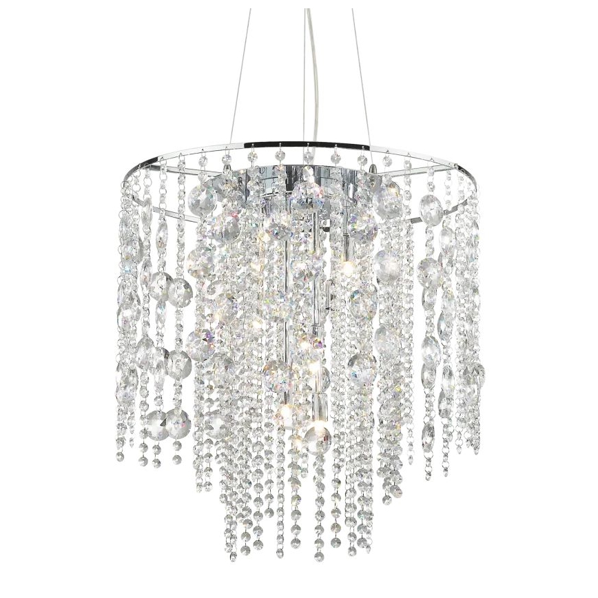 Ideal Lux - LED Kristāla lustra ar auklu EVASIONE 10xG9/3W/230V d. 51 cm spīdīgi hromēts