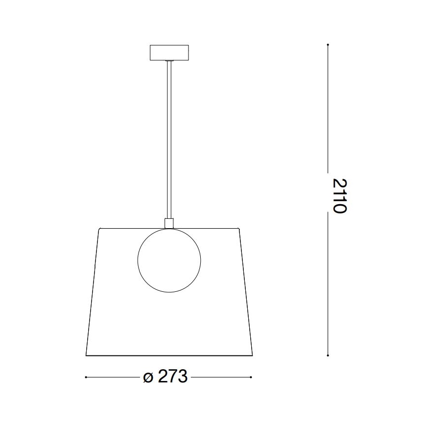 Ideal Lux - LED Lustra ar auklu FADE 1xG9/3W/230V d. 27,3 cm varš/dūmakains