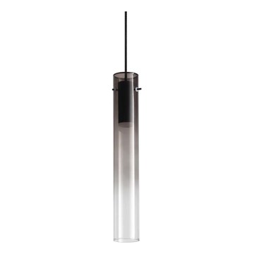 Ideal Lux - LED Lustra ar auklu FLAM LED/10W/230V d. 6 cm CRI 90 dūmakains