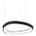 Ideal Lux - LED Lustra ar auklu GEMINI LED/38W/230V d. 42,5 cm CRI 90 melna