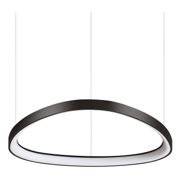 Ideal Lux - LED Lustra ar auklu GEMINI LED/48W/230V d. 61 cm melna