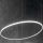 Ideal Lux - LED Lustra ar auklu HULAHOOP LED/28W/230V 3000K d. 61 cm CRI 90 balta