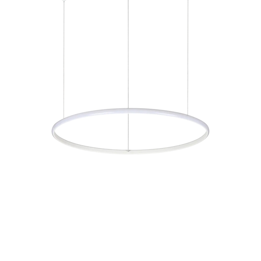 Ideal Lux - LED Lustra ar auklu HULAHOOP LED/28W/230V 3000K d. 61 cm CRI 90 balta