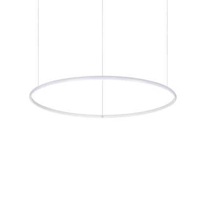 Ideal Lux - LED Lustra ar auklu HULAHOOP LED/39W/230V 3000K d. 81,5 cm CRI 90 balta