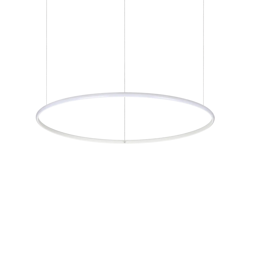 Ideal Lux - LED Lustra ar auklu HULAHOOP LED/39W/230V 3000K d. 81,5 cm CRI 90 balta