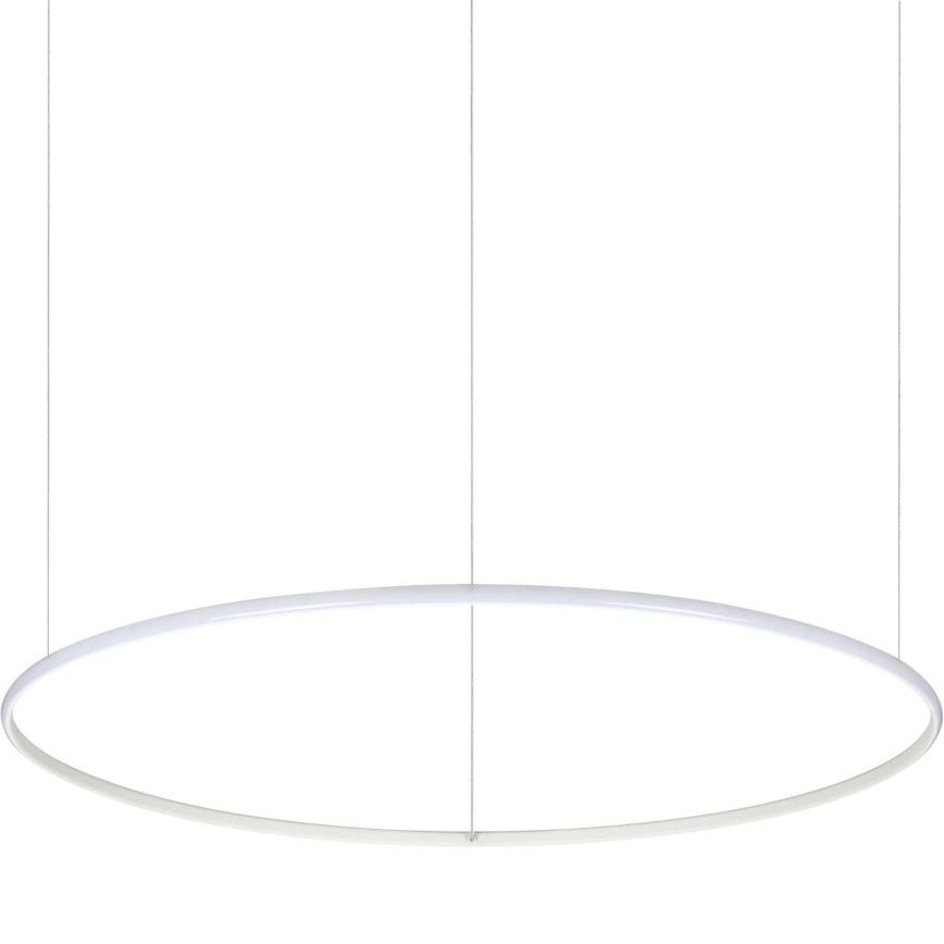 Ideal Lux - LED Lustra ar auklu HULAHOOP LED/46W/230V 3000K d. 100 cm CRI 90 balta