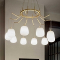 Ideal Lux - LED Lustra ar auklu KAROUSEL 10xG9/3W/230V d. 82,5 cm misiņš