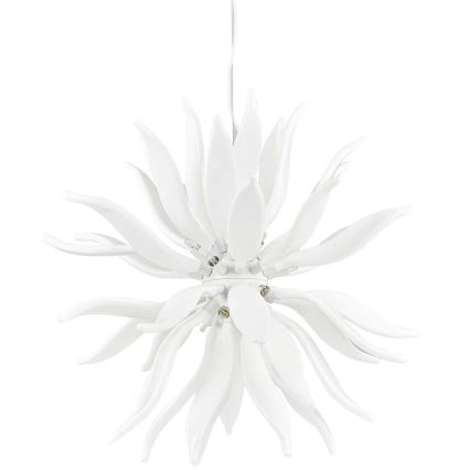 Ideal Lux - LED Lustra ar auklu LEAVES 12xG9/3W/230V d. 80 cm balta