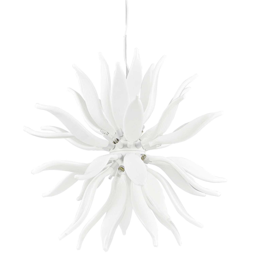 Ideal Lux - LED Lustra ar auklu LEAVES 12xG9/3W/230V d. 80 cm balta
