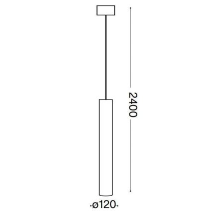 Ideal Lux - LED Lustra ar auklu LOOK 1xGU10/10W/230V melna