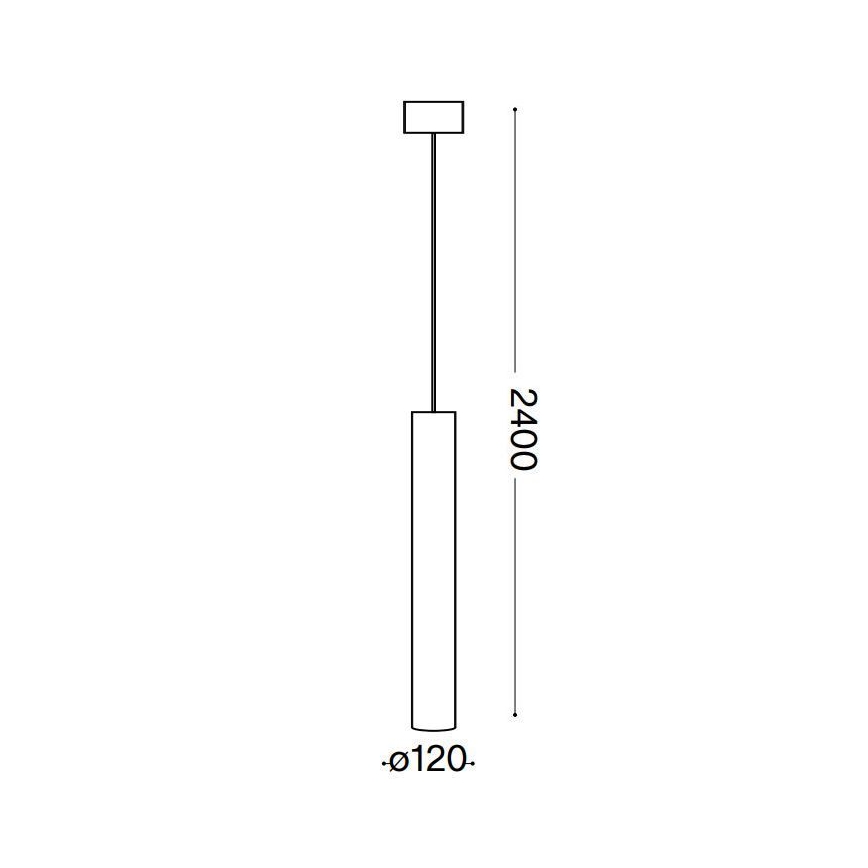 Ideal Lux - LED Lustra ar auklu LOOK 1xGU10/10W/230V melna