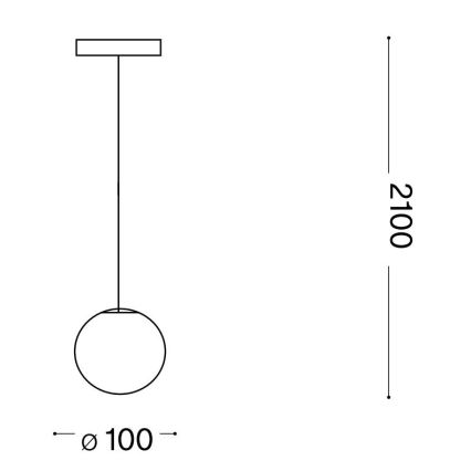 Ideal Lux - LED Lustra ar auklu MAPA 1xG9/3W/230V d. 10 cm balta