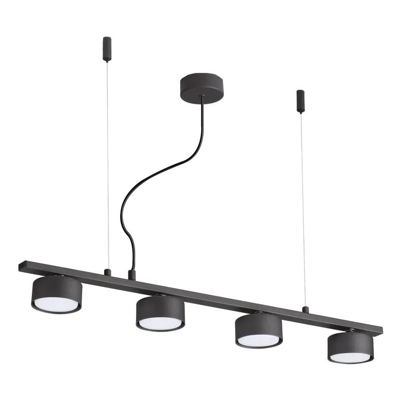 Ideal Lux - LED Lustra ar auklu MINOR 4xGX53/9W/230V 75,5 cm melna