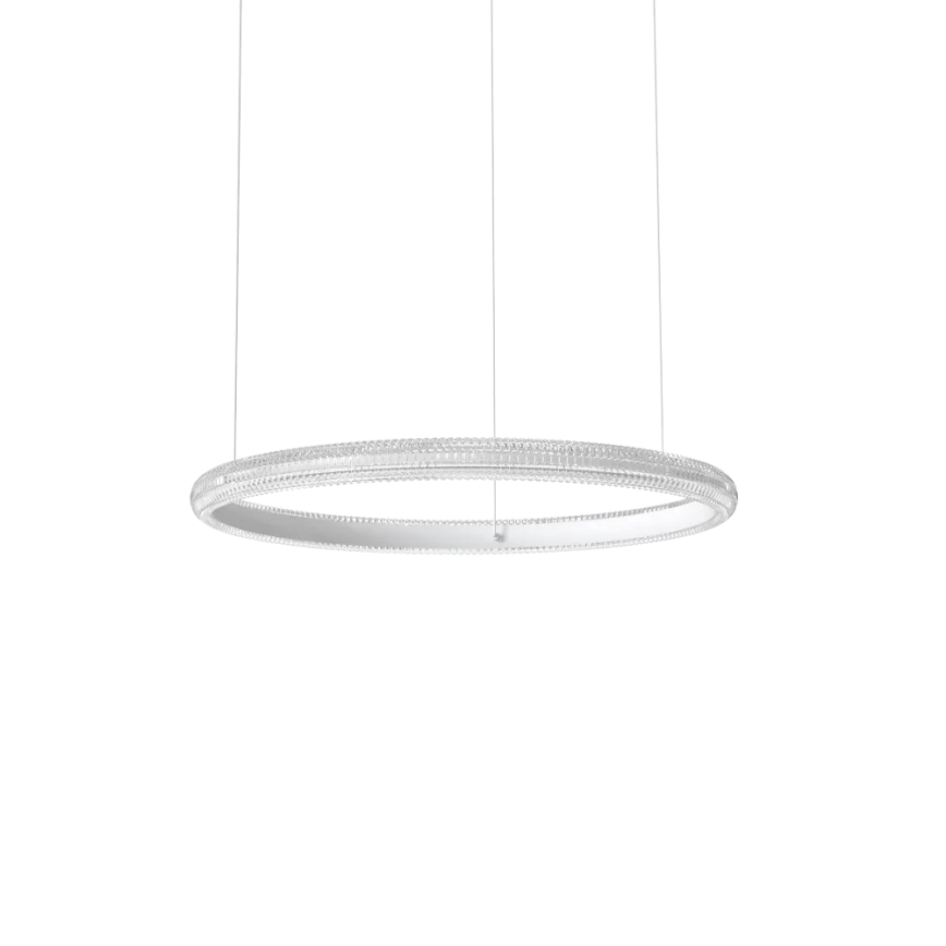 Ideal Lux - LED Lustra ar auklu MIRACLE LED/37W/230V d. 60 cm CRI 90 matēts hroms